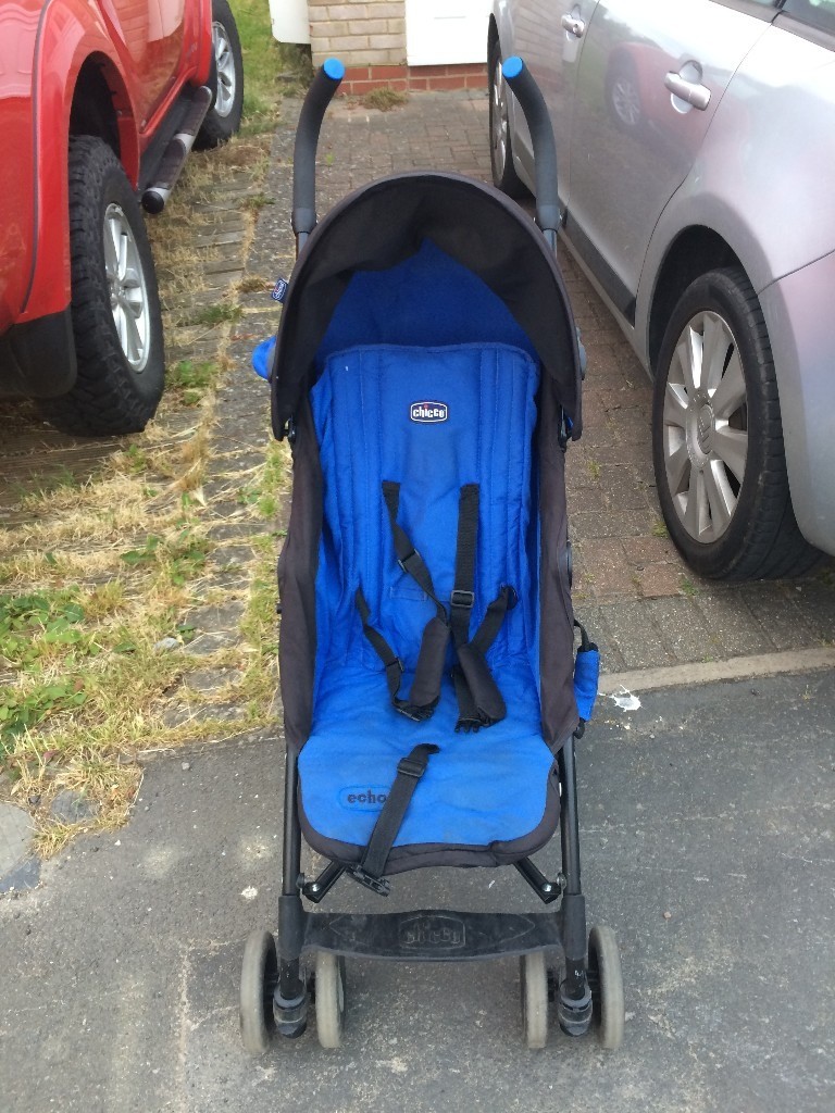 chicco echo stroller blue